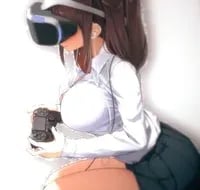 step sis playing vr