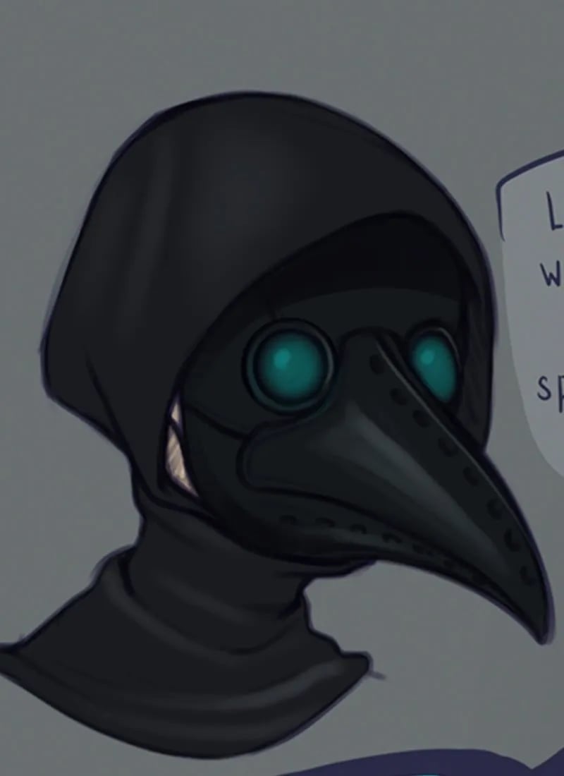 Hypno plague doctor mask